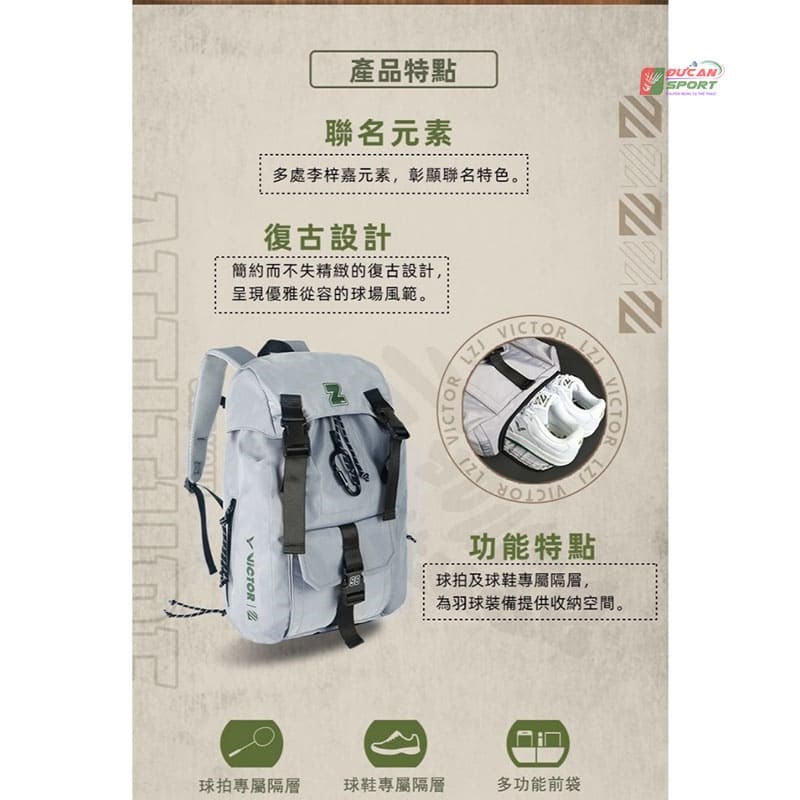Balo Cầu Lông Victor BR5024LJZ Giá Tốt, Chất Lượng