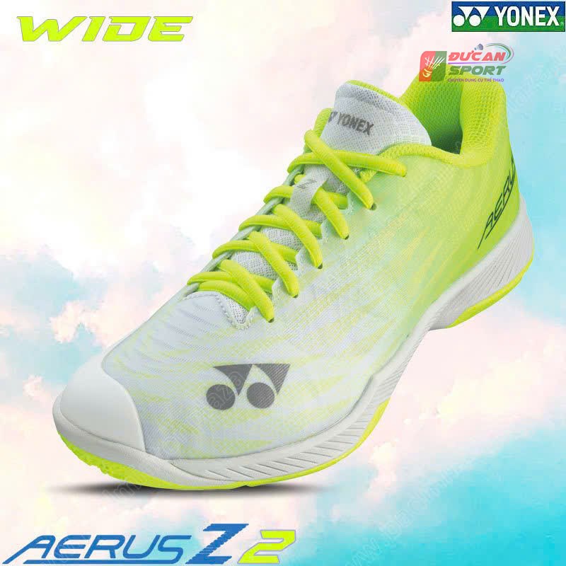 Giày Cầu Lông Yonex Aerus Z2 Wide 2023 Gray/Yellow 