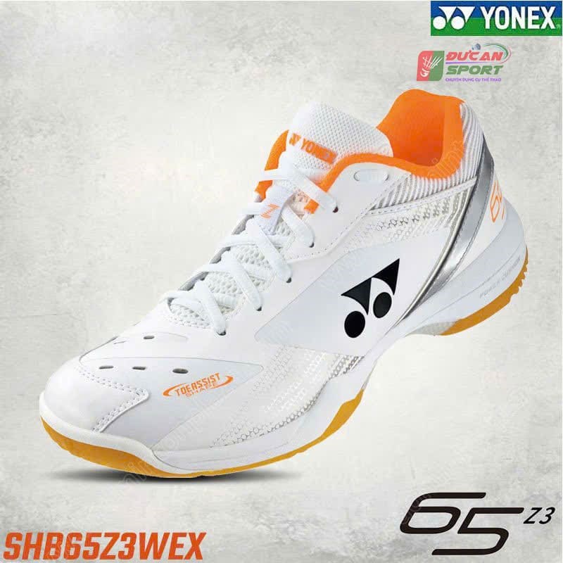 Giày Cầu Lông Yonex 65Z3 Wide White/Orange Chính Hãng