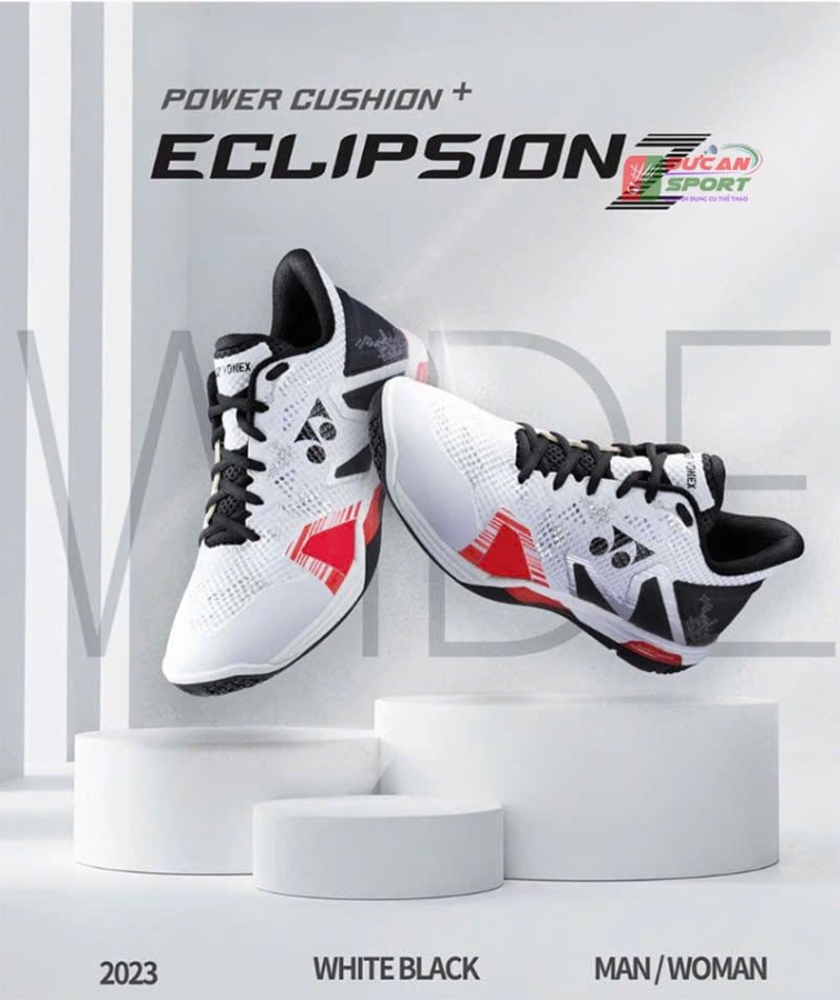 Giày Cầu Lông Yonex Eclipsion Z3 Wide 2023 White Black Chính Hãng 