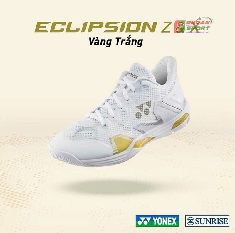 Giày Cầu Lông Yonex Eclipsion Z3 Men White/Gold Chất Lượng, Giá Tốt