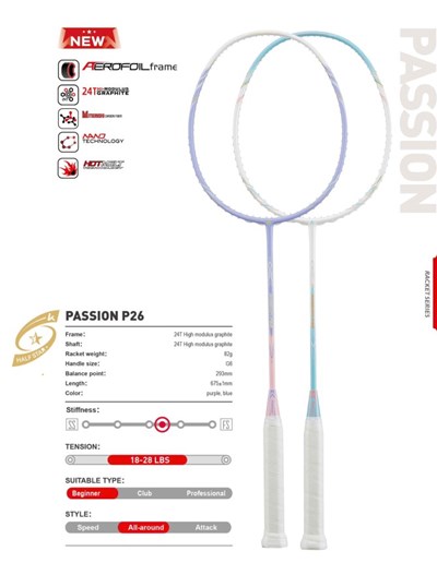 Vợt Cầu Lông Kawasaki Passion P26