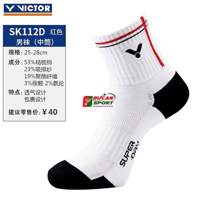 Tất Cầu Lông Victor Dài, Siêu Hút Mồ Hôi Hàng Chính Hãng