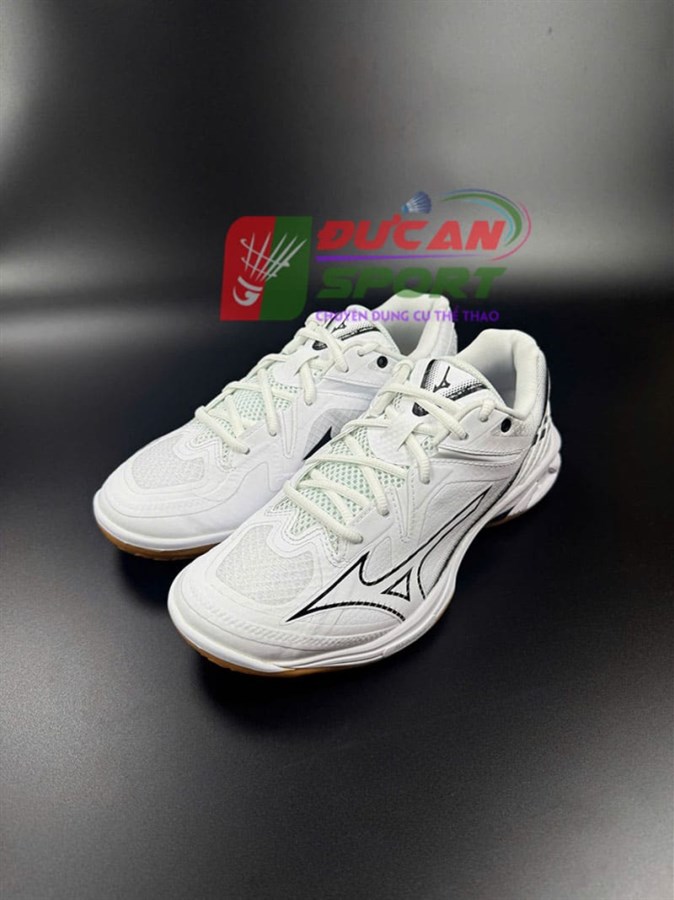 Giày Cầu Lông Mizuno Wave Claw 3 Trắng Đen | 28