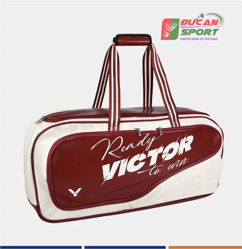 Bao Đựng Vợt Victor BR 9615 LD | Trắng Đỏ | Đựng Full Cán Vợt